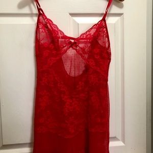 Red lacy nightie